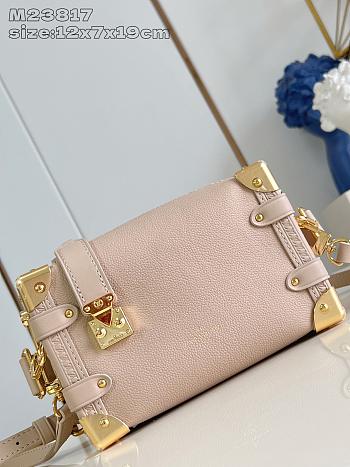 Kitlife Louis Vuitton Side Trunk Beige with Gold Buckle M15224 18x12.5x8cm