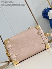 Kitlife Louis Vuitton Side Trunk Beige with Gold Buckle M15224 18x12.5x8cm - 3