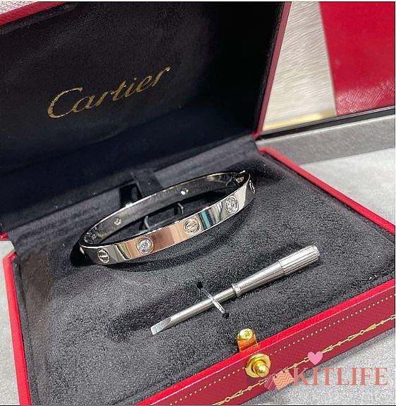 Kitlife Cartier Love 4 Diamonds Bracelet in Gold / Gold Rose / Silver - 1