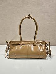 Kitlife Prada Bonnie Medium Beige Leather Handbag 1BA426 32x15.5x12cm - 5