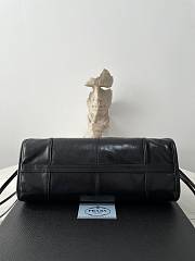 Kitlife Prada Bonnie Medium Black Leather Handbag 1BA426 32x15.5x12cm - 6