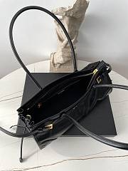Kitlife Prada Bonnie Medium Black Leather Handbag 1BA426 32x15.5x12cm - 4