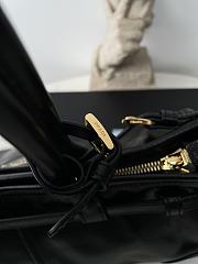 Kitlife Prada Bonnie Medium Black Leather Handbag 1BA426 32x15.5x12cm - 2