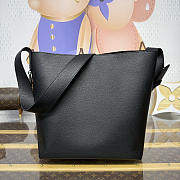 Kitlife Louis Vuitton Verso Hobo Handbag Black Suede M27022 30x15.5x33cm - 6