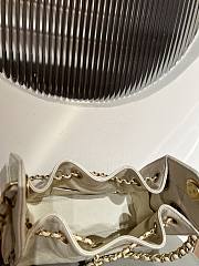 Kitlife Chanel 25C Drawstring Bucket Hobo Bag Cream Grained Leather 20x22x12.5cm  - 2