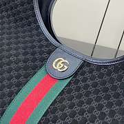 Kitlife Gucci Giglio Large Tote Bag Black Suede GG Canvas 853971 60x47x16cm - 5
