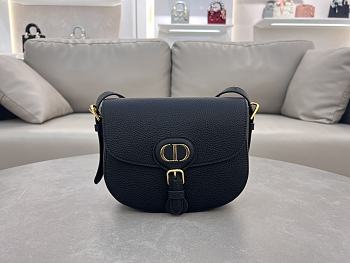 Kitlife Dior Medium Bobby Bag Black Grained Calfskin 22×17×6cm