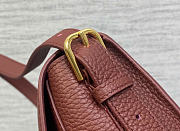 Kitlife Dior Medium Bobby Bag Burgundy Grained Calfskin 22×17×6cm - 5