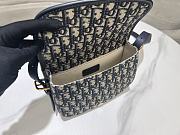 Kitlife Dior Medium Bobby Bag Blue Oblique Jacquard 22×17×6cm  - 6
