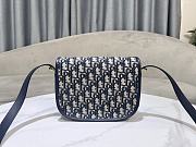 Kitlife Dior Medium Bobby Bag Blue Oblique Jacquard 22×17×6cm  - 4
