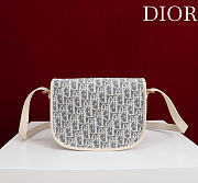 Kitlife Dior Medium Bobby Bag Light Blue Denim Oblique Jacquard 22×17×6cm - 6