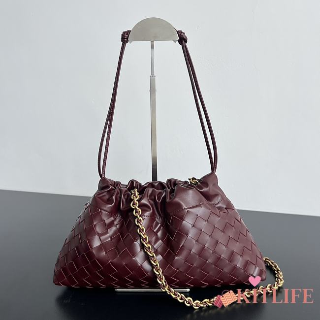 Kitlife Bottega Venetta Dustbag Notte Burgundy 839394 33x19x8cm - 1