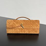 Kitlife Bottega Veneta Andiamo Clutch Brown Suede 741511 31x13x3cm - 1