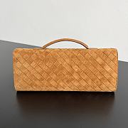 Kitlife Bottega Veneta Andiamo Clutch Brown Suede 741511 31x13x3cm - 4