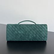 Kitlife Bottega Veneta Andiamo Clutch Green Suede 741511 31x13x3cm - 5