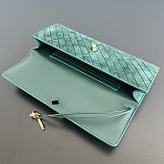Kitlife Bottega Veneta Andiamo Clutch Green Suede 741511 31x13x3cm - 4