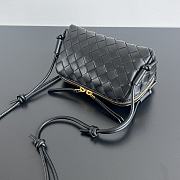 Kitlife Bottega Veneta Concert Pouch Black 794258 18.5x11.5x8.5cm - 5