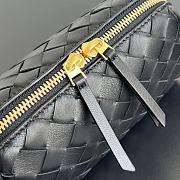 Kitlife Bottega Veneta Concert Pouch Black 794258 18.5x11.5x8.5cm - 2