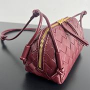 Kitlife Bottega Veneta Concert Pouch Burgundy 794258 18.5x11.5x8.5cm - 6