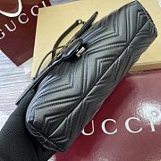 Kitlife Gucci GG Marmont Medium Shoulder Bag Black 850676 31x17x8cm - 3