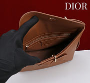 Kitlife Dior Bow Bag Brown Leather 28x10x22cm - 3