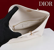 Kitlife Dior Bow Bag White Leather 28x10x22cm - 4