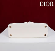 Kitlife Dior Bow Bag White Leather 28x10x22cm - 3