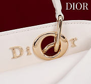 Kitlife Dior Bow Bag White Leather 28x10x22cm - 2