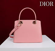 Kitlife Dior Bow Bag Pink Leather 28x10x22cm - 5