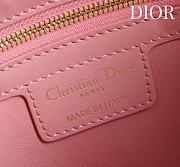 Kitlife Dior Bow Bag Pink Leather 28x10x22cm - 2