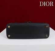 Kitlife Dior Bow Bag Black Leather 28x10x22cm - 5