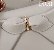Kitlife Dior Bow Bag Off-white Leather 28x10x22cm  - 3