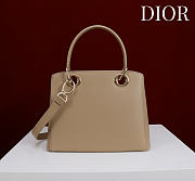 Kitlife Dior Bow Bag Beige Leather 28x10x22cm  - 6