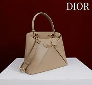 Kitlife Dior Bow Bag Beige Leather 28x10x22cm  - 4
