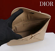 Kitlife Dior Bow Bag Beige Leather 28x10x22cm  - 3