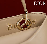 Kitlife Dior Bow Bag Beige Leather 28x10x22cm  - 2