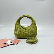 Kitlife Miu Miu Ivy Green Wander Matelassé Suede Bag 20x17x6cm - 1