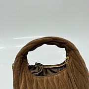 Kitlife Miu Miu Brown Wander Matelassé Suede Bag 20x17x6cm  - 5
