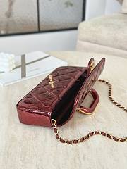 Kitlife Chanel Large Flap Bag With Handle Red AS5807 12.5x30x5cm - 5