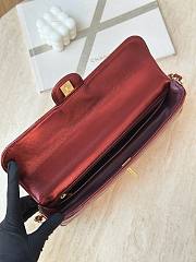 Kitlife Chanel Large Flap Bag With Handle Red AS5807 12.5x30x5cm - 2