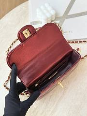 Kitlife Chanel Flap Bag With Handle Red AS4892 18.5x13x4.5cm - 2