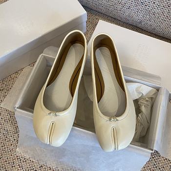 Kitlife Maison Margiela MM6 Pleated Split-toe Shoes White