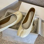 Kitlife Maison Margiela MM6 Pleated Split-toe Shoes White - 6