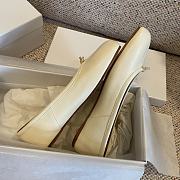 Kitlife Maison Margiela MM6 Pleated Split-toe Shoes White - 3