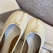 Kitlife Maison Margiela MM6 Pleated Split-toe Shoes White - 2