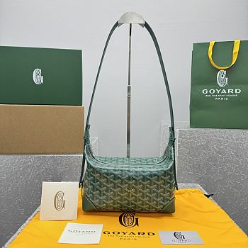 Kitlife Goyard Bowling Crossbody Bag Green 25x12x12cm 