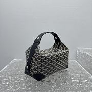 Kitlife Goyard Bowling Crossbody Bag Black 25x12x12cm - 5