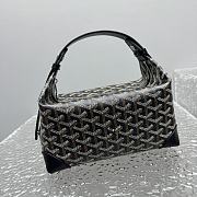 Kitlife Goyard Bowling Crossbody Bag Black 25x12x12cm - 3