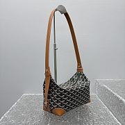 Kitlife Goyard Bowling Crossbody Bag Black & Brown 25x12x12cm - 6