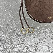 Kitlife Alaia 25SS Waist Bag Brown Nubuck Calfskin Leather 20x11x17cm - 5